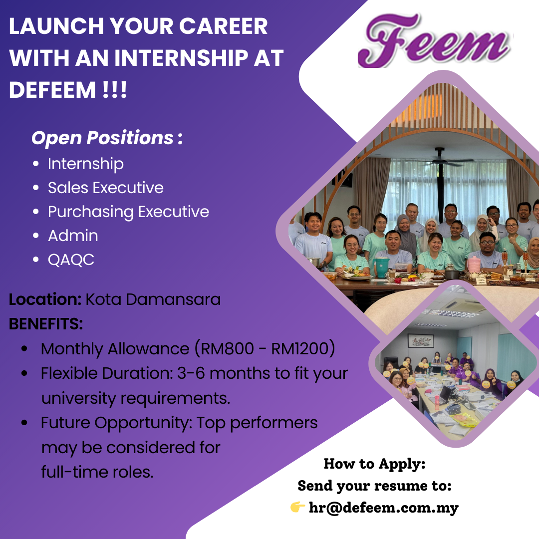 Defeem Internship and other job opportunities 2025!